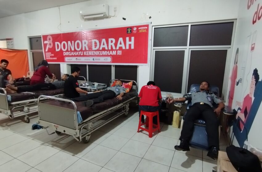 Giat Kemenkumham dan PMI Berau di Rutan Tanjung Redeb