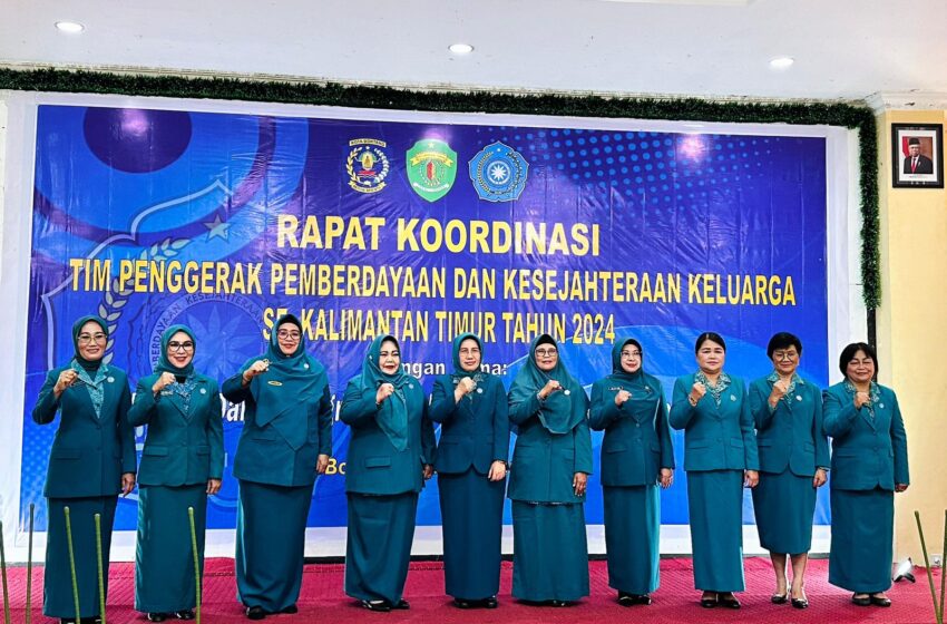 Ketua TP PKK Berau, Sri Aslinda Gamalis, Hadiri Rakor PKK Kaltim 