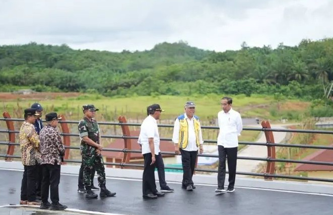 Jokowi Resmikan Bendungan Sepaku Semoi, Jadi Penyanggga IKN