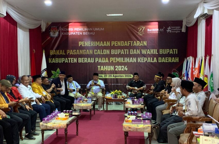 Daftar di KPU Berau, Bapaslon MP-AW Minta Dukungan Masyarakat