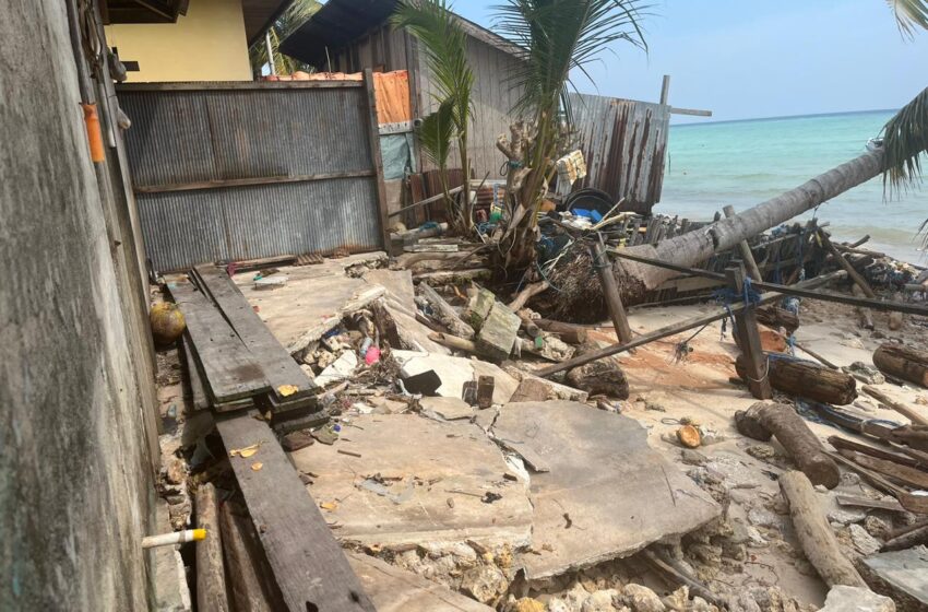 12 Rumah di Payung-payung Rusak Diterjang Gelombang