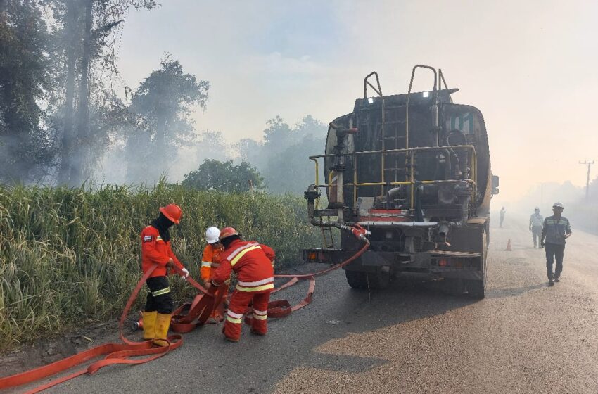 ERG PT Berau Coal Intensif Lakukan Pemadaman Titik Api