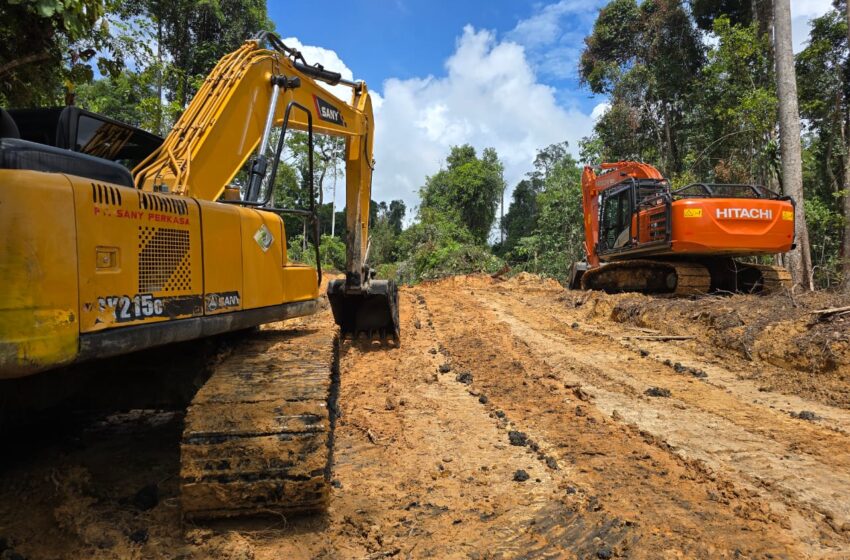 Satuan Pengamanan PT Berau Coal dan Polres Berau Tindak 4 Alat Berat Diduga Praktik Tambang Ilegal di Maluang