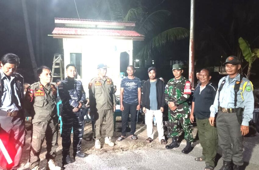 Amankan Wilayah, Patroli Gabungan Hidupkan Kembali Poskamling di Biduk-Biduk