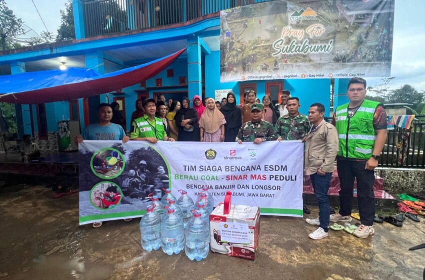 PT Berau Coal Peduli Bencana Sukabumi,Salurkan Bantuan Warga Terdampak