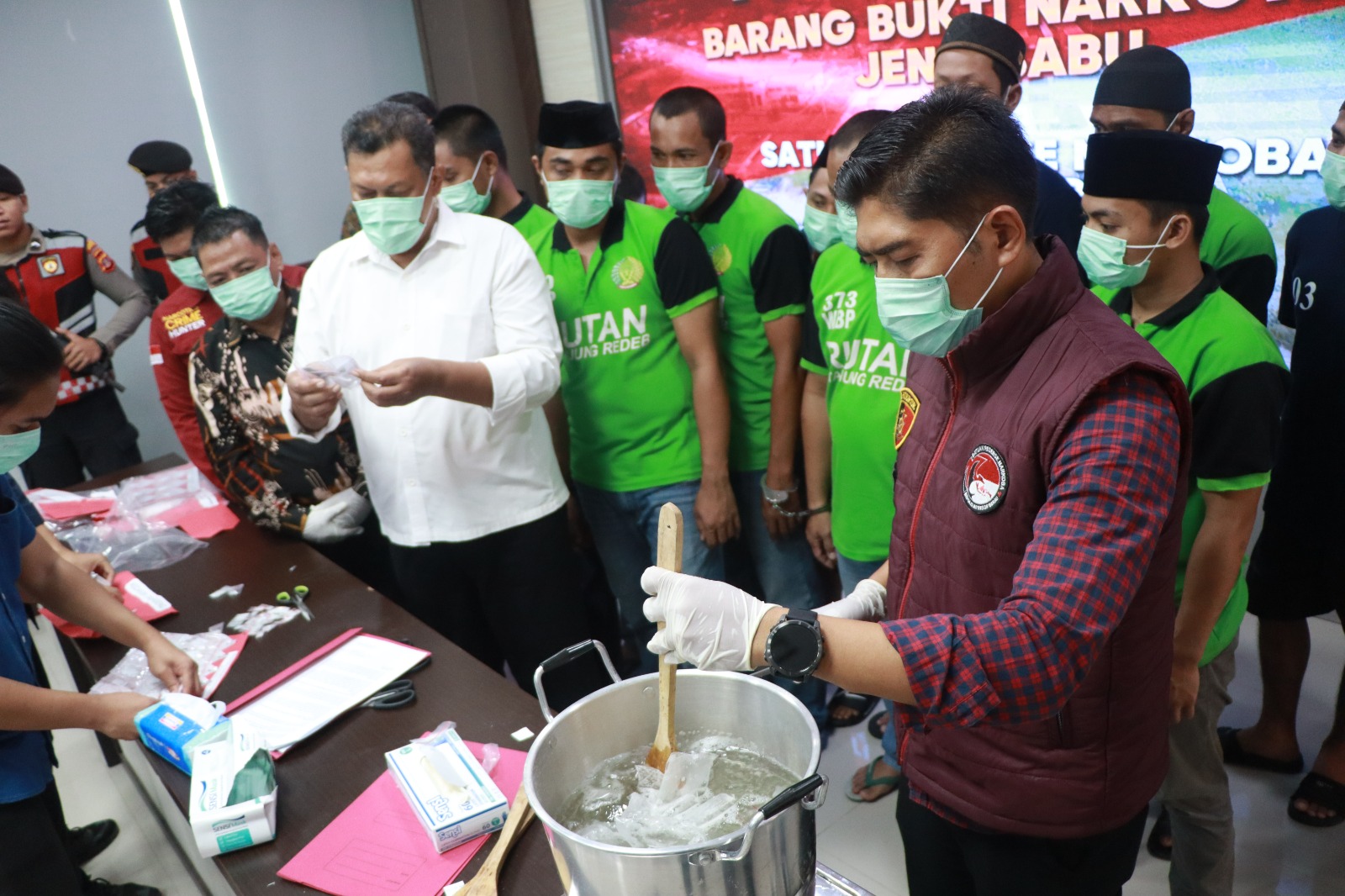 Musnahkan 1,5 Kg Sabu, Polres Berau Tegaskan Komitmen Perangi Narkoba