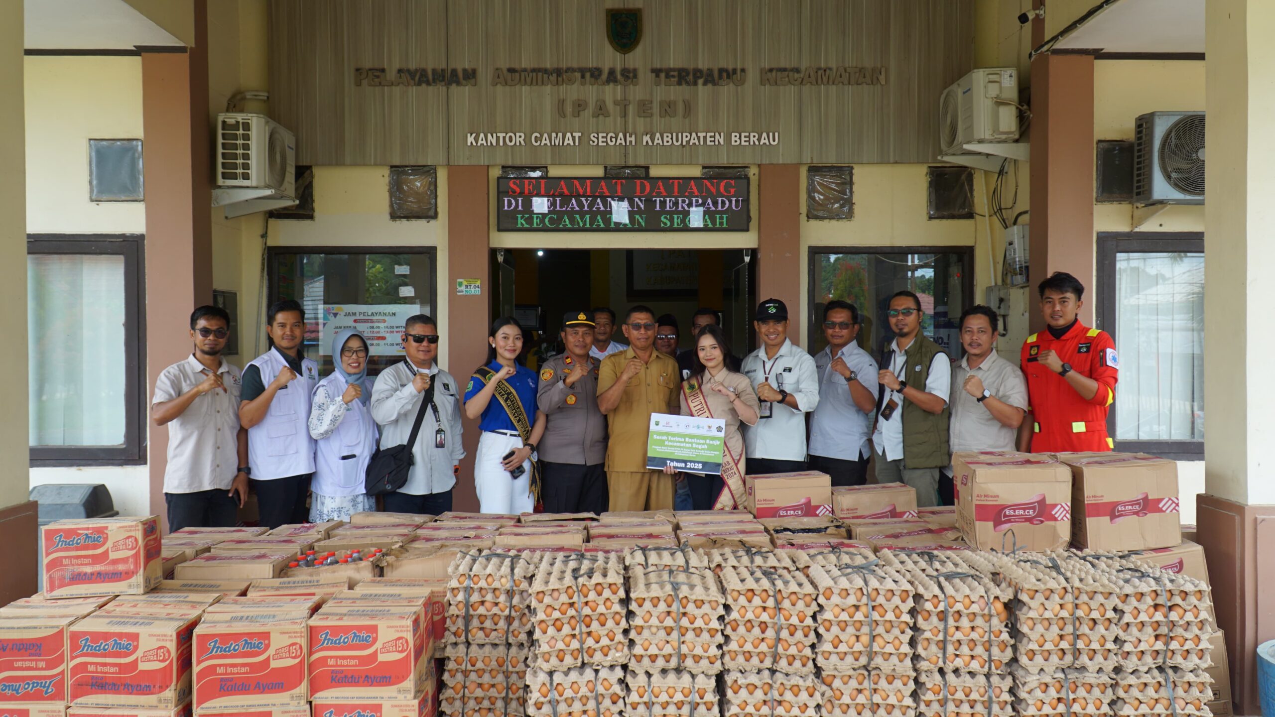 Peduli Korban Banjir, PT Berau Coal dan Mitra Salurkan Bantuan ke Kecamatan Segah