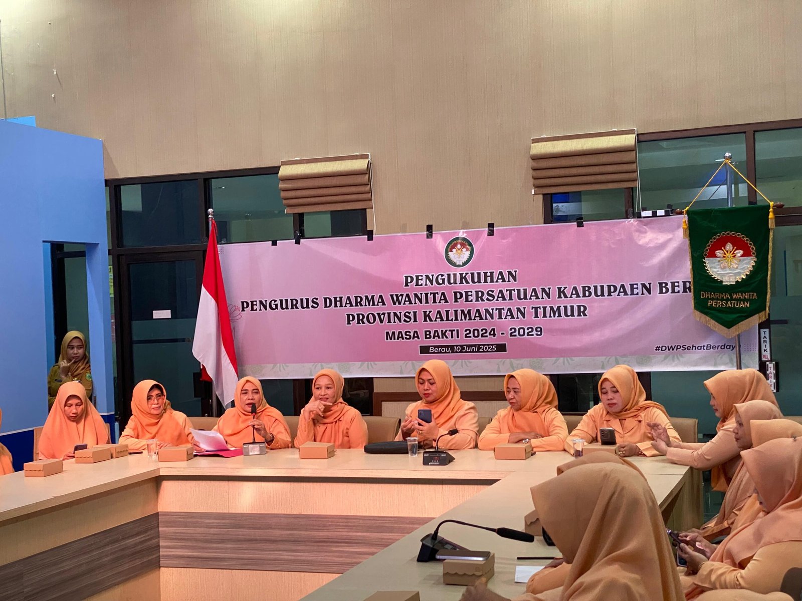 Pengukuhan Pengurus DWP Berau Masa Bhakti 2024–2029 Digelar Serentak Melalui Telekonferensi
