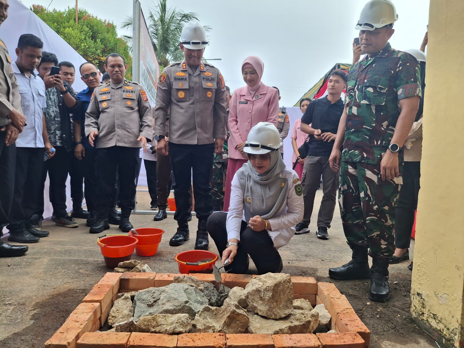 Ground Breaking Pembangunan SPPG Polres Berau, Pemkab Komitmen Ciptakan SDM Berau yang Berkualitas