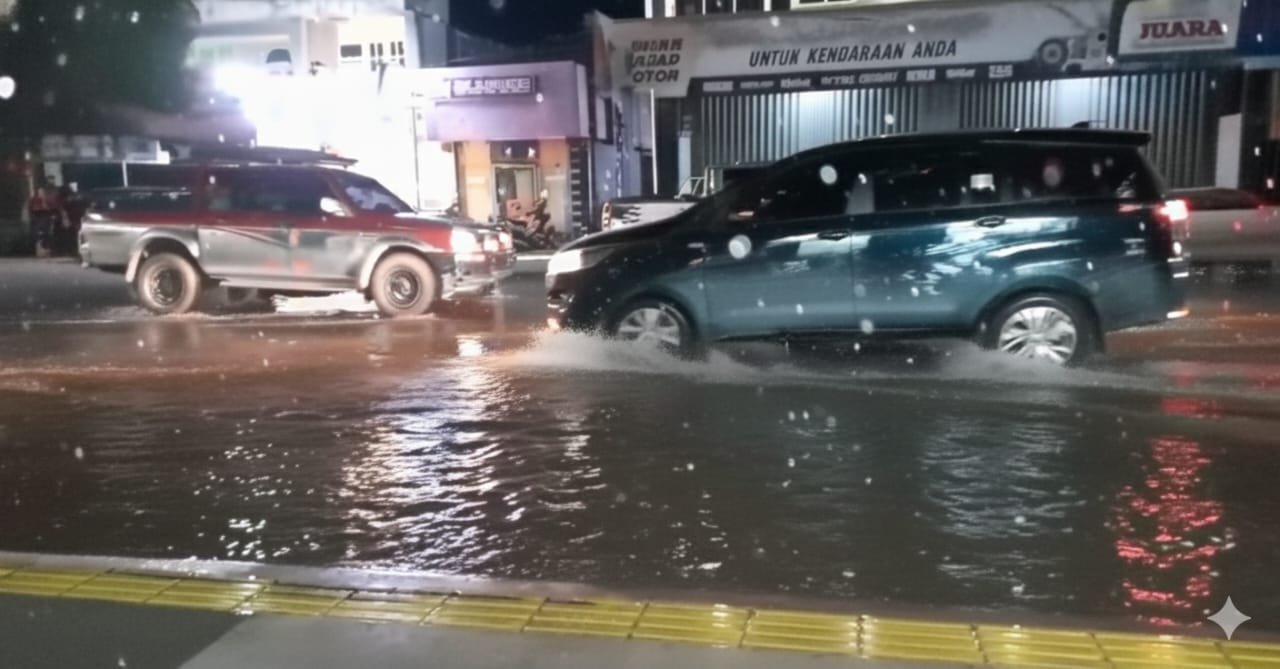 Tanpa Hujan Banjir Terjadi, Drainase Jalan Antasari Butuh Perhatian
