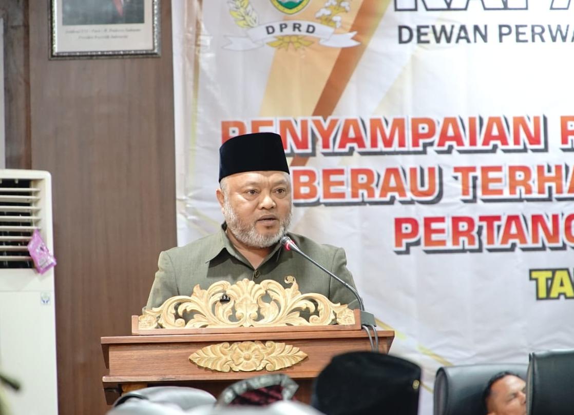 Terima Rekomendasi LKPJ 2025, Wabup Gamalis Ajak DPRD Berau Terus Beri Masukan Konstruktif