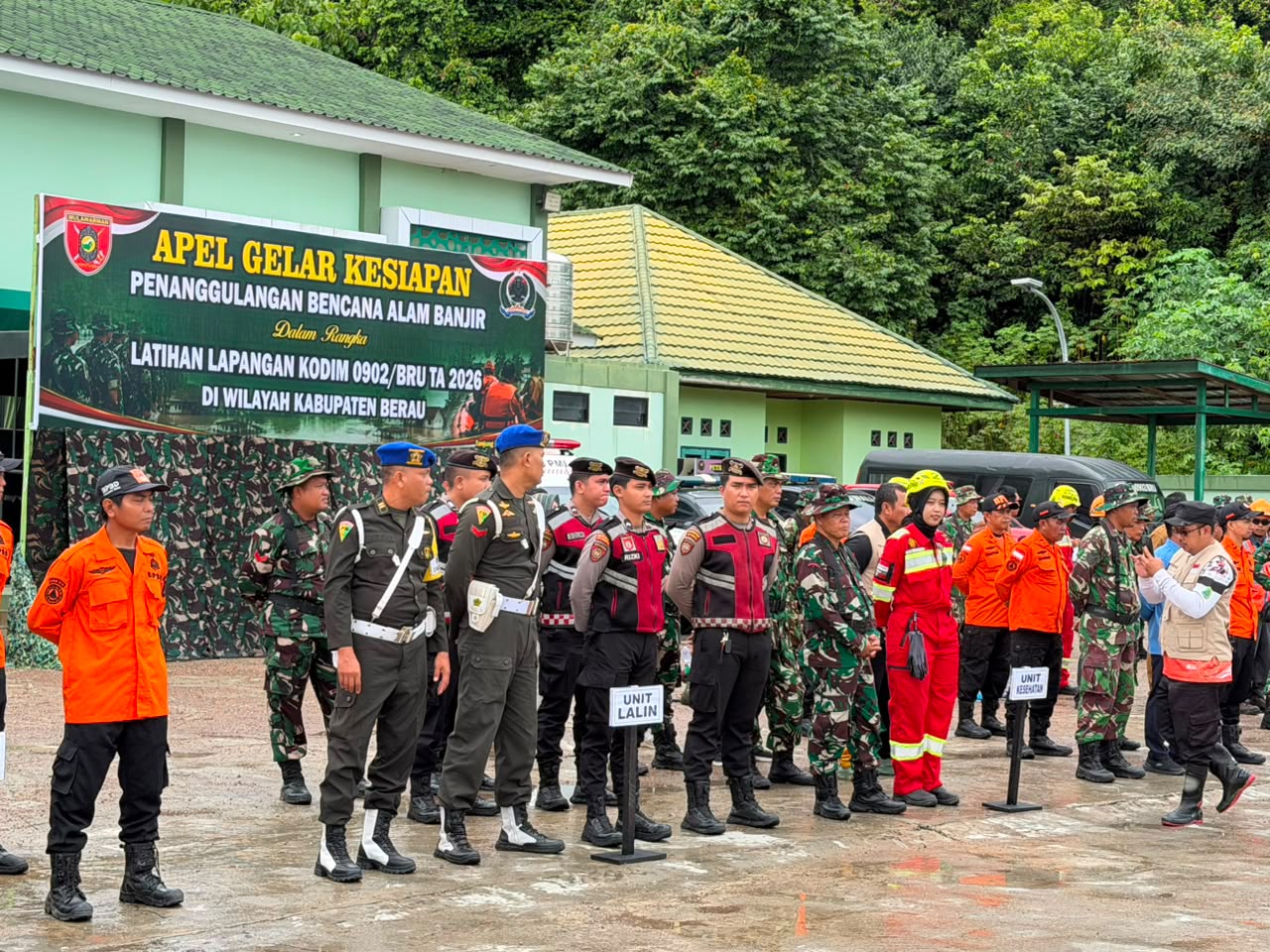 Hadapi Bencana Alam, Kodim Berau Mantapkan Sinergi