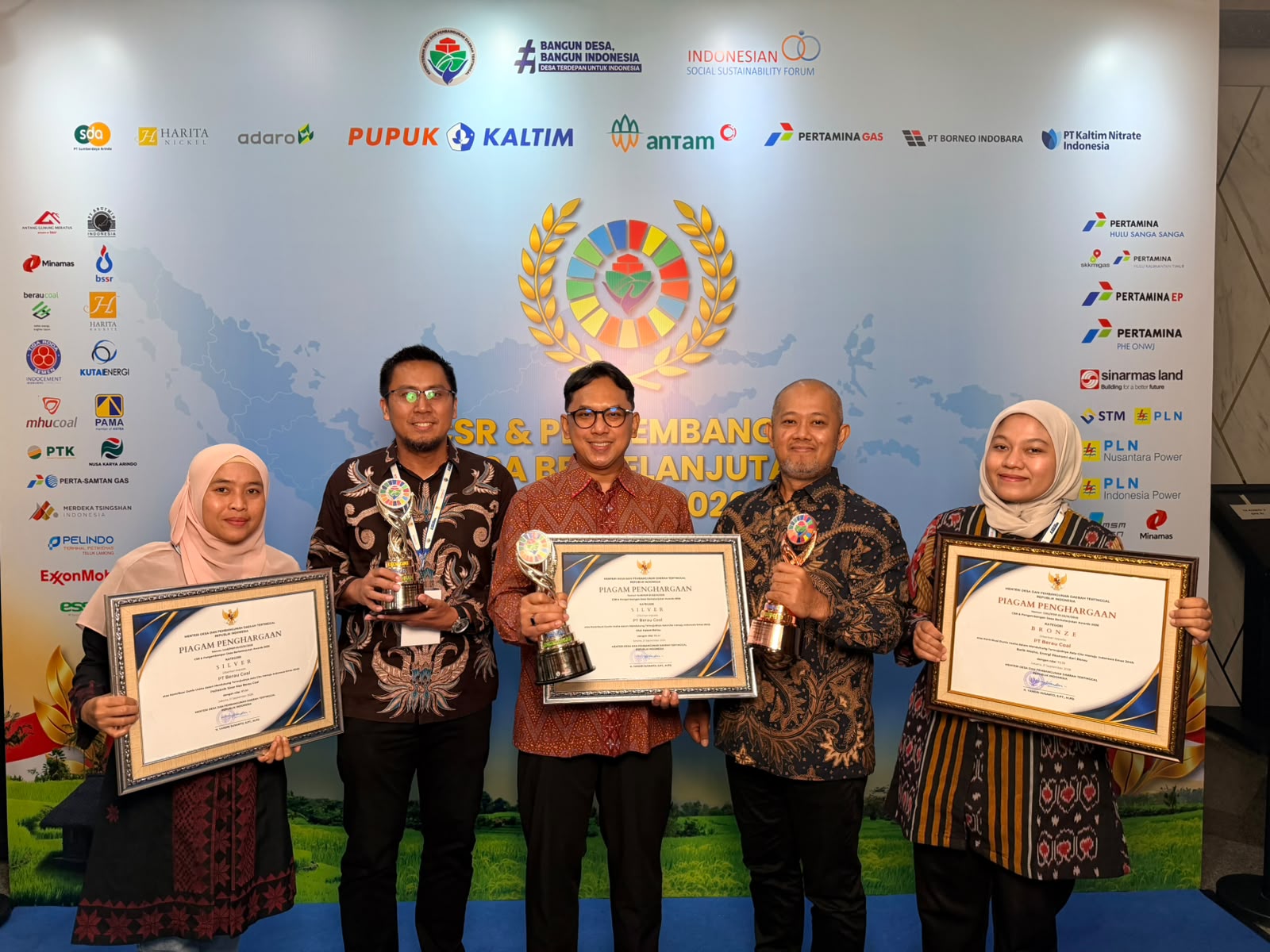 Dukung Asta Cita, PT Berau Coal Raih 3 Penghargaan CSR dan PDB Awards 2026