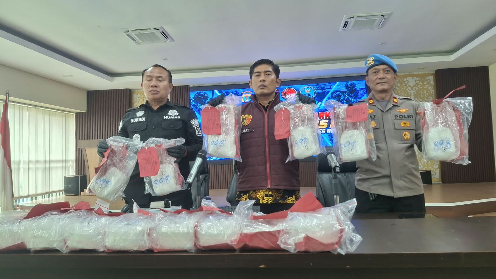 Sabu 15 Kg asal Malaysia Dicegat di Berau Sebelum Tiba di Samarinda: 3 Pelaku Ditangkap